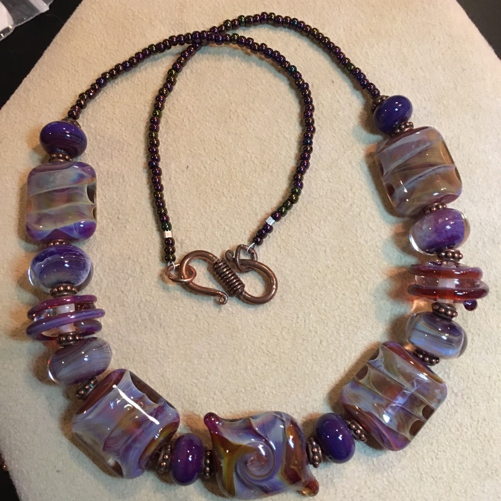 Handmade Glass Bead Necklace